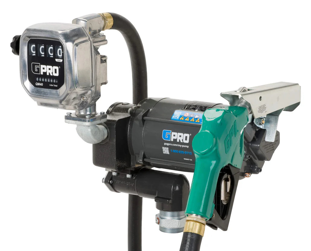 Bomba de transferencia de combustible de 115 V, 35 GPM con medidor QM