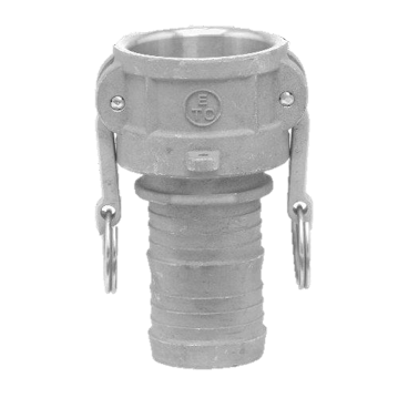 Campana para manguera de descarga de aluminio