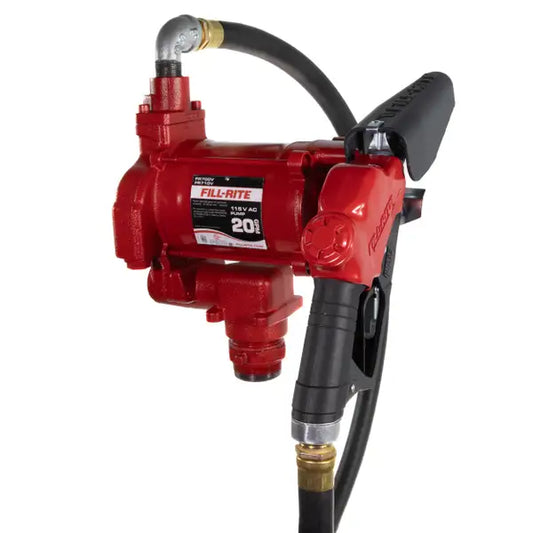 Bomba Fill-rite de transferencia de combustible de 115 V CA 20 GPM con boquilla