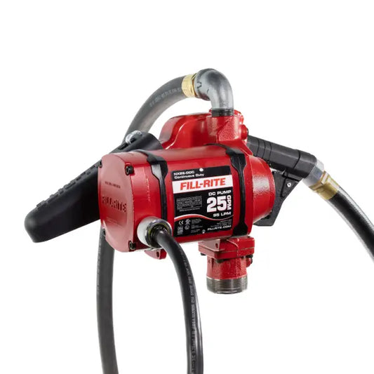 Bomba Fill-rite de transferencia de combustible de 12/24 V CA 25 GPM con boquilla